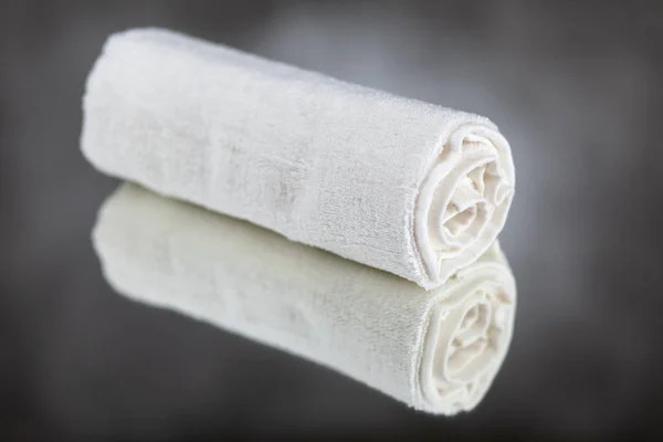 Pile of white towels — Stock Photo, Image