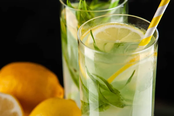 Tarragon lemonade drink — Stock Photo, Image