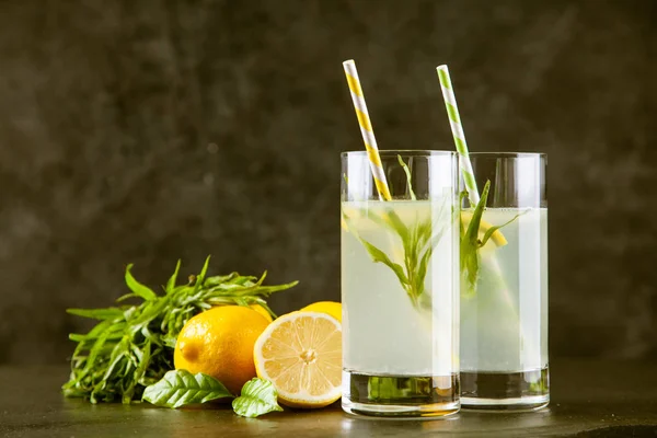 Tarragon lemonade drink — Stock Photo, Image