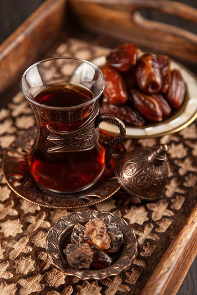 Türkischer Tee im Glas — Stockfoto