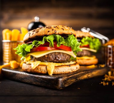 Lezzetli ızgara Burger