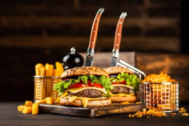 Lezzetli ızgara Burger