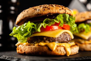 Lezzetli ızgara Burger