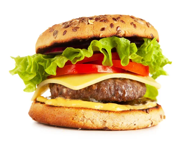 Delicious grilled burgers — Stock Photo, Image