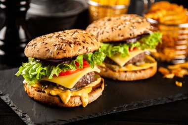 Lezzetli ızgara Burger