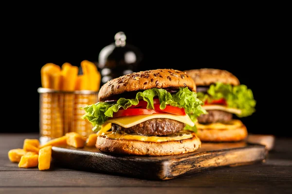 Pyszne Burgery z grilla — Zdjęcie stockowe
