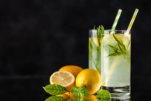 Tarhun limonata içmek — Stok fotoğraf