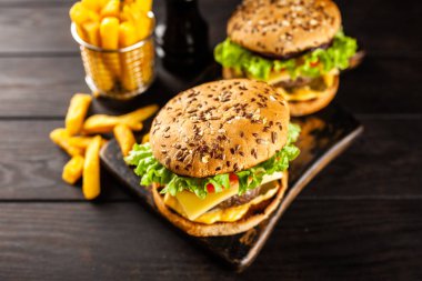 Lezzetli ızgara Burger