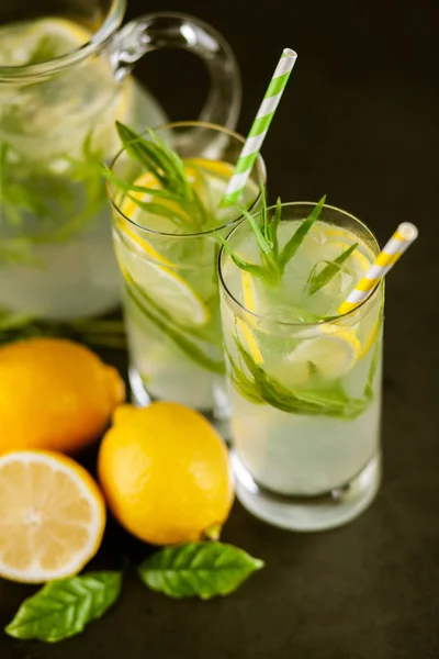 Tarragon lemonade drink — Stock Photo, Image