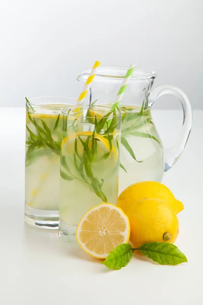 Tarragon lemonade drink — Stock Photo, Image