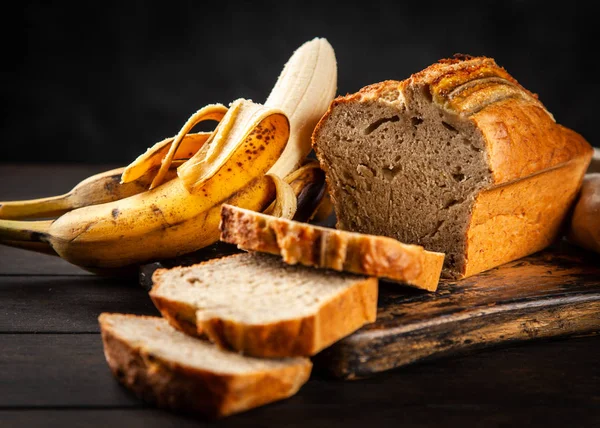 Domácí banánový chléb — Stock fotografie