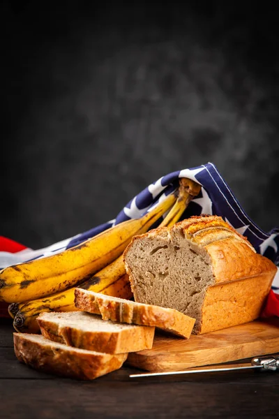 Pan de plátano casero — Foto de Stock