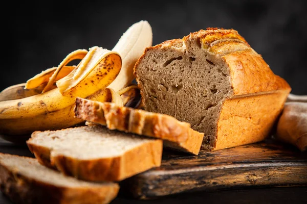 Ev yapımı muz ekmeği — Stok fotoğraf