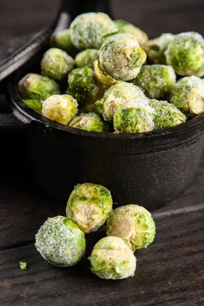 Brotes de Bruselas congelados — Foto de Stock