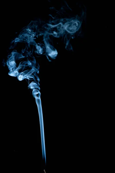 Белый дым на черном фоне Лицензионные Стоковые Изображения