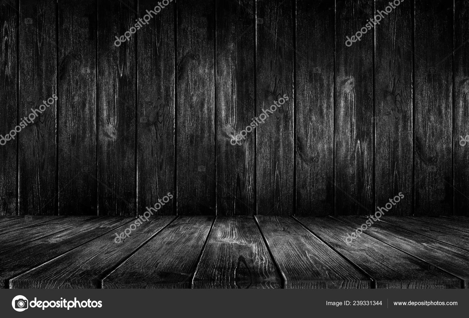 Fundo de madeira preta — Foto © gdolgikh #239331344, image size:1600x1086