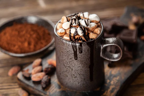 Taza de chocolate caliente — Foto de Stock