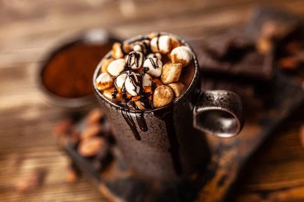 Cup of hot chocolate — Stock Photo, Image