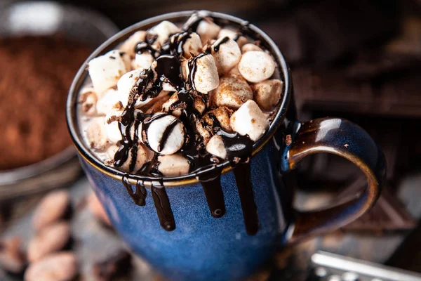 Taza de chocolate caliente — Foto de Stock