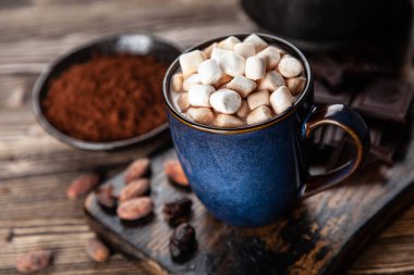 Bir fincan sıcak çikolata.