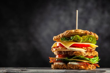 Uzun boylu club sandviç