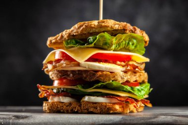 Uzun boylu club sandviç