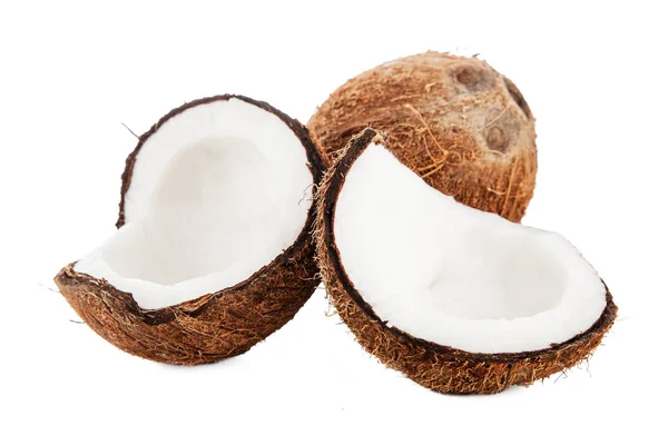 Kokosnoot geïsoleerd op witte achtergrond — Stockfoto