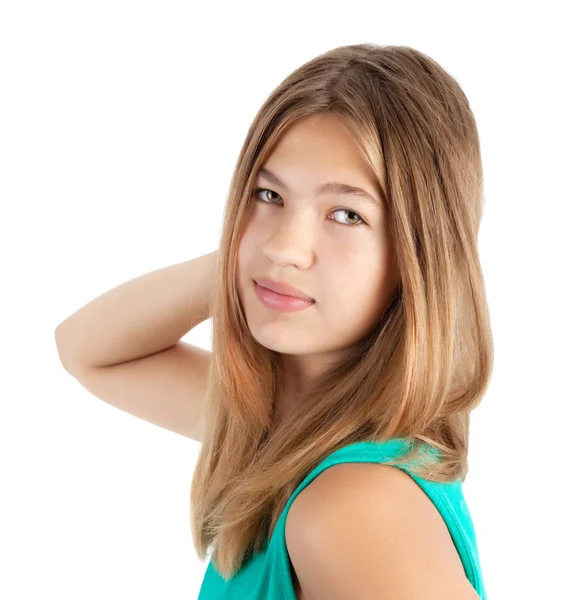 Retrato Una Hermosa Adolescente — Foto de Stock