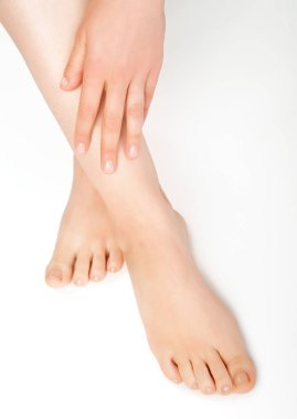 genç bir kadının mükemmel ayak