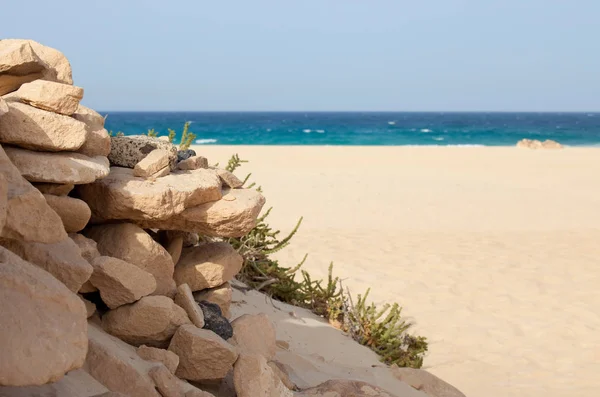 Piedras Apiladas Playa Fondo — Foto de Stock