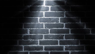 tuğla duvar üzerine spot ışık