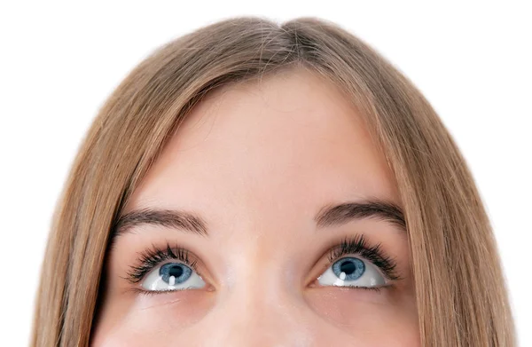 Ragazza guardando in alto — Foto Stock