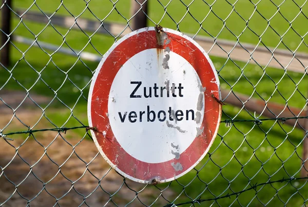 German sign — Stock Photo, Image