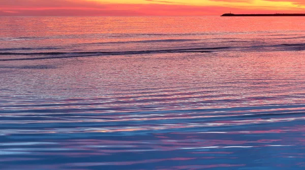 Krásný Západ Slunce Nad Oceánem — Stock fotografie