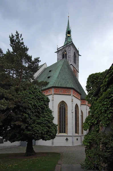 Igreja Santa Maria Construída Para Trabalhadores Minas Prata Schwaz Tirol — Fotografia de Stock