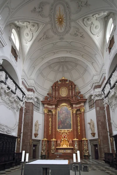 Iglesia Jesuítica Innsbruck Austria — Foto de Stock