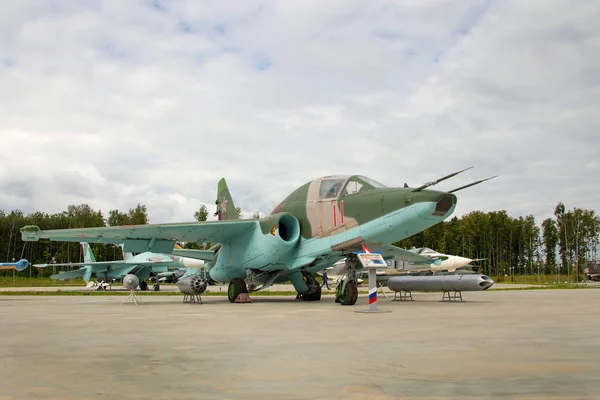 Moscow Region Russia July 2018 Jet Assault Plane Sukhoy Display — Stock Photo, Image