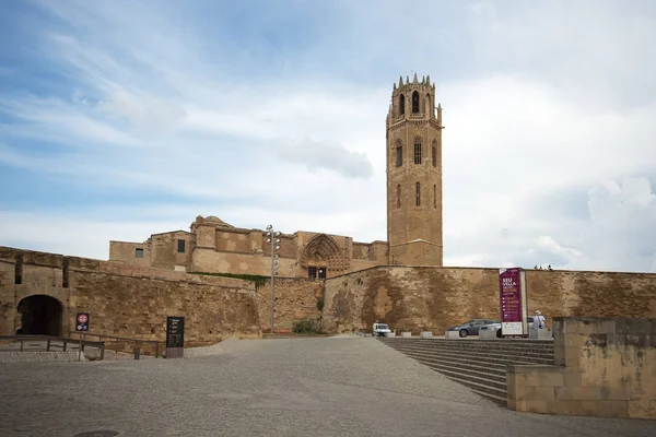 Seu Vella Catedral Vieja Lleida Lérida Ciudad Cataluña España — Foto de Stock