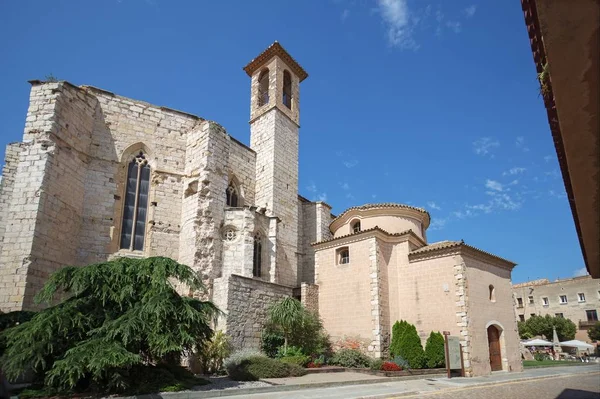 Oude Kerk Van Sant Francesc Montblanc Stad Catalonië Spanje — Stockfoto