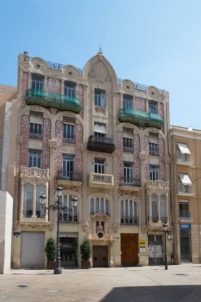 Casa Punt Ganxo Construída 1906 Perto Catedral Valência — Fotografia de Stock