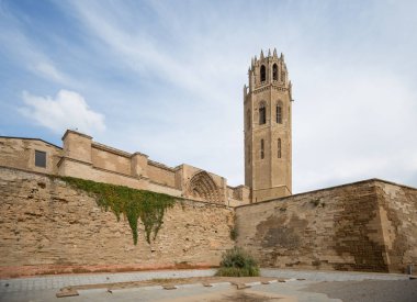 La Seu Vella (eski Cathedral) Lleida (Lerida) şehir Katalonya, İspanya