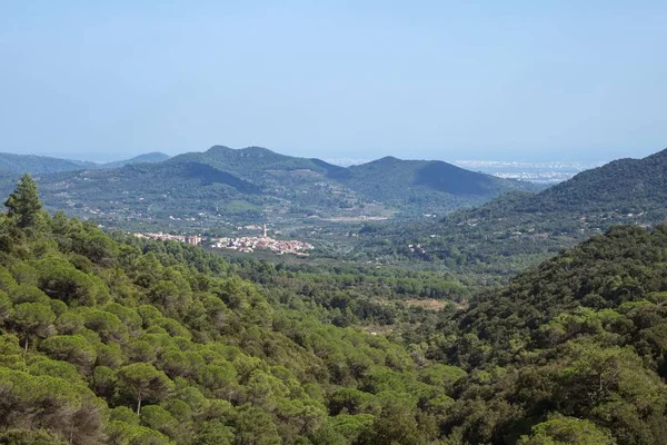 Paesaggio Con Una Cornudella Montsant Città Montagna Nella Famosa Comarca — Foto Stock