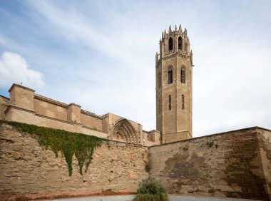 La Seu Vella (eski Cathedral) Lleida (Lerida) şehir Katalonya, İspanya