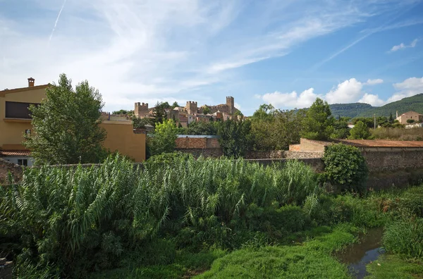 Blick Auf Die Festung Der Montblanc Stadt Vom Pont Vell — Stockfoto