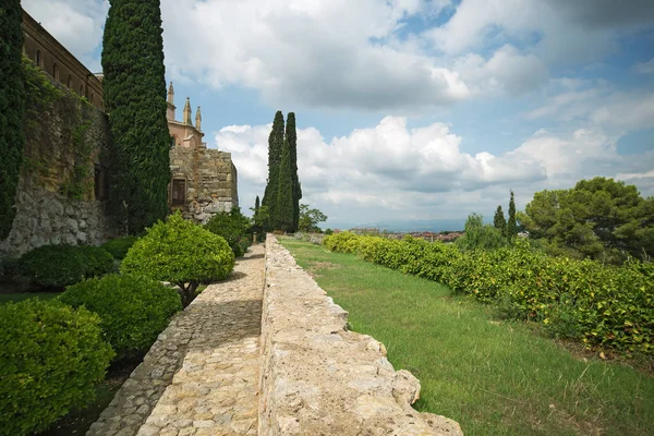 Tarragona Passeig Arqueologic Archaeological Promenade Roman Era Walls — Stock Photo, Image