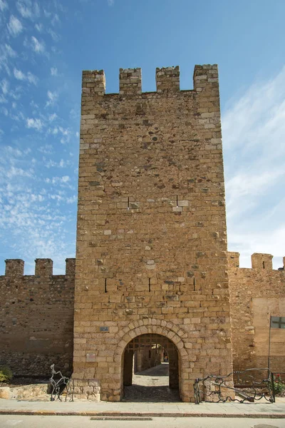 Fortaleza Montblanc Cidade Catalunha Espanha — Fotografia de Stock