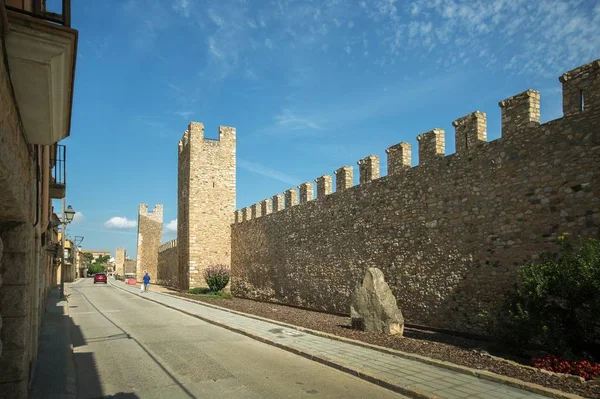 Die Festung Von Montblanc Stadt Katalonien Spanien — Stockfoto