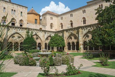 Cloister Tarragona cathedral, Catalonia, İspanya