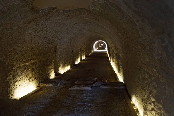 Ancien Tunnel Sous Cirque Romain Tarragone Catalogne Espagne — Photo