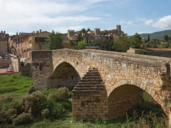 Pont Vell Vieux Pont Forteresse Montblanc Catalogne Espagne — Photo